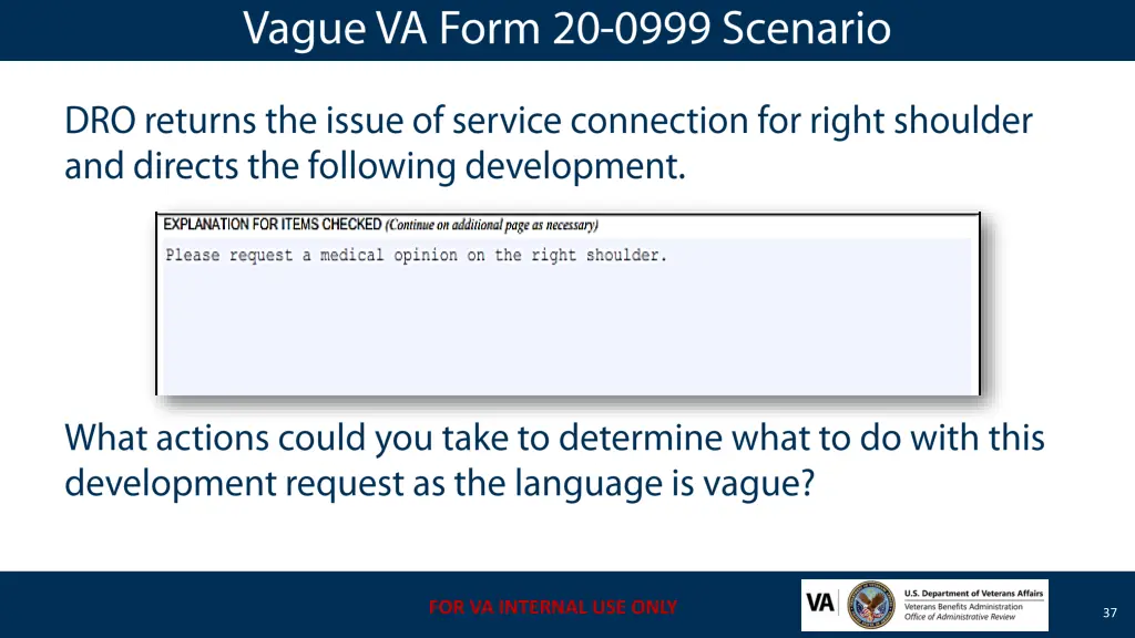 for va internal use only for va internal use only 17