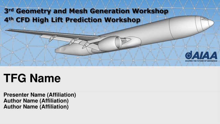 3 rd geometry and mesh generation workshop