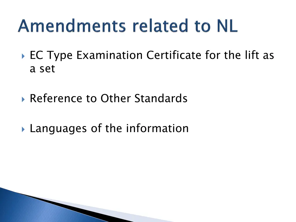 ec type examination certificate for the lift