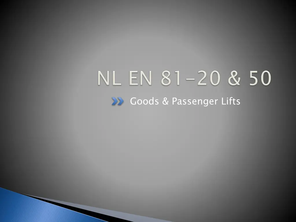 goods passenger lifts