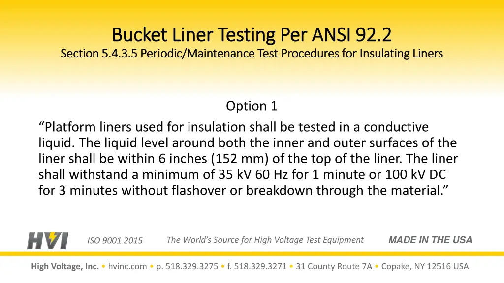 bucket liner testing per ansi 92 2 bucket liner 1