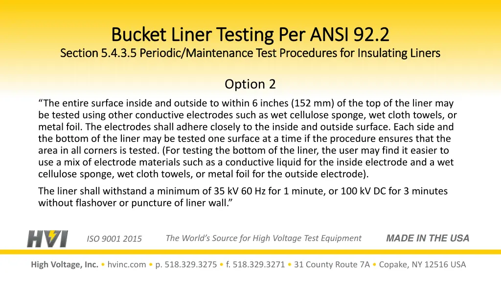 bucket liner testing per ansi 92 2 bucket liner 2