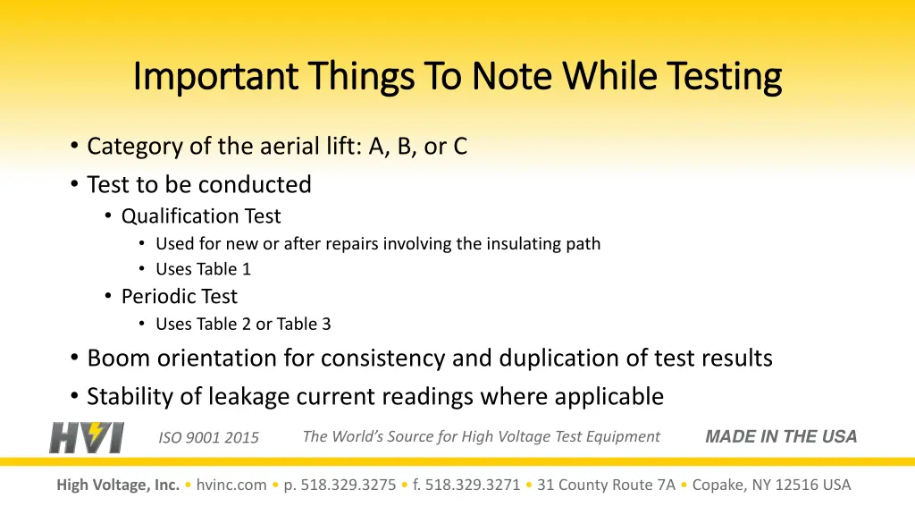 important things to note while testing important