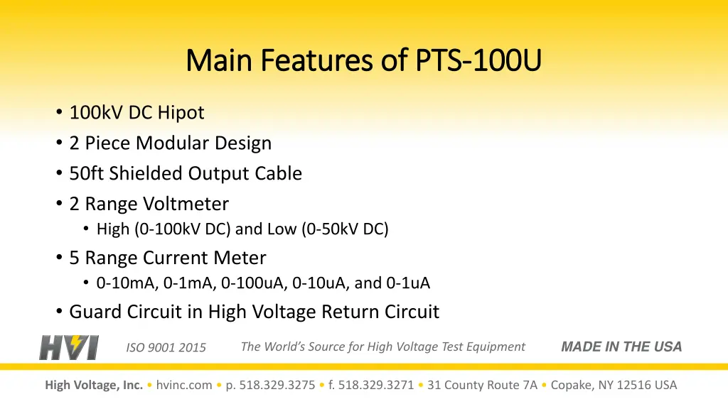 main features of pts main features of pts 100u