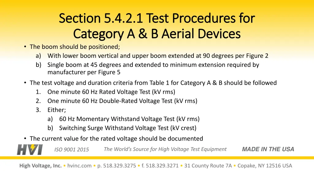 section 5 4 2 1 test procedures for section