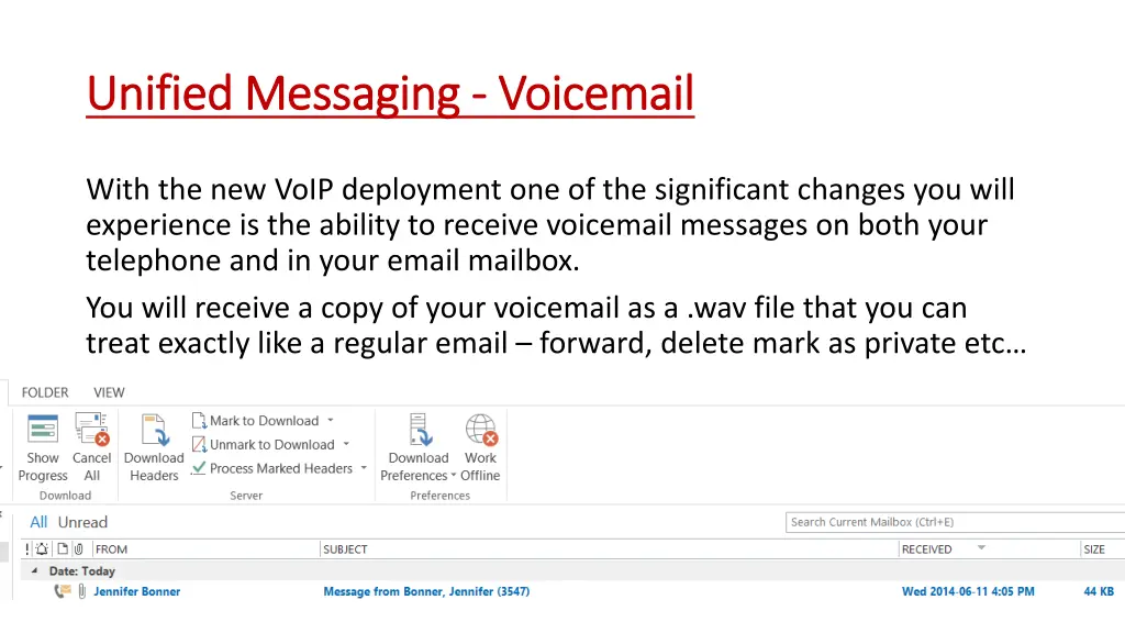 unified messaging unified messaging voicemail