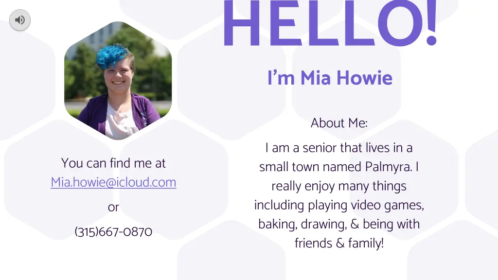 hello i m mia howie