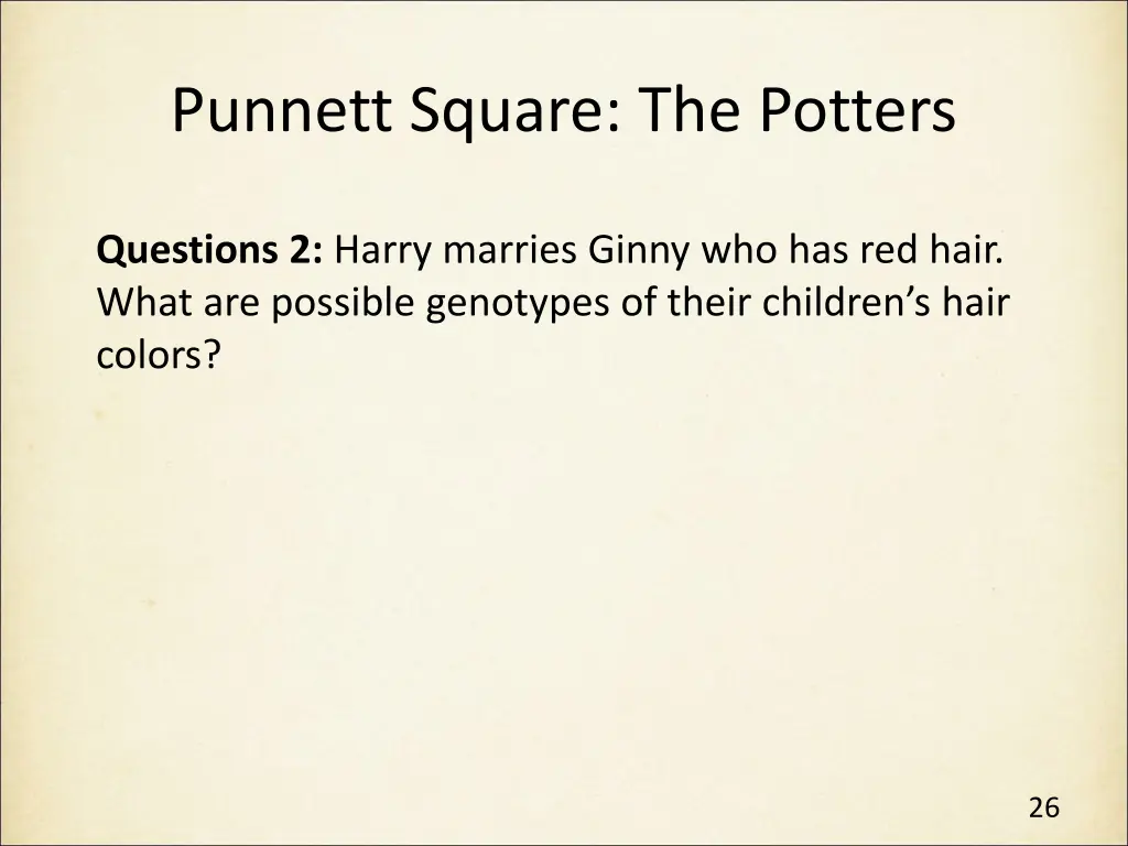 punnett square the potters 4