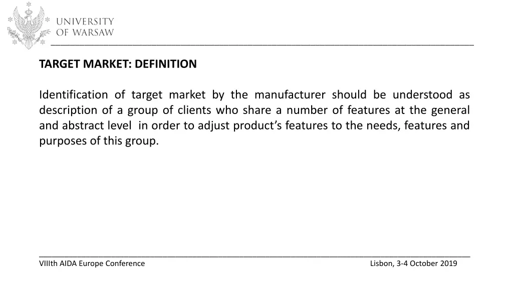 target market definition