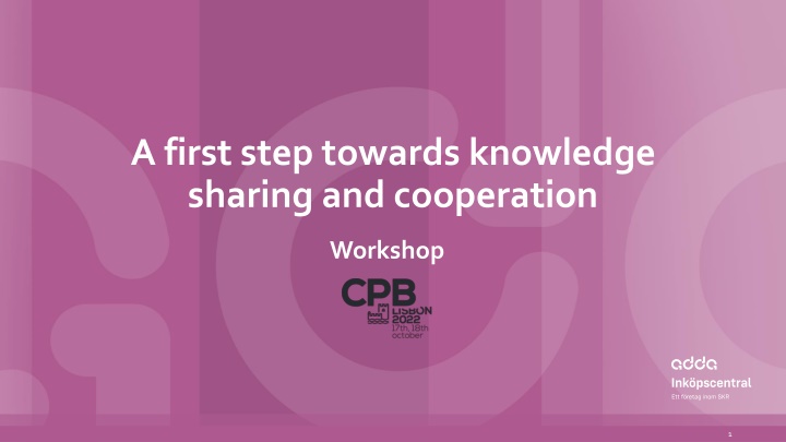 a first step towards knowledge sharing