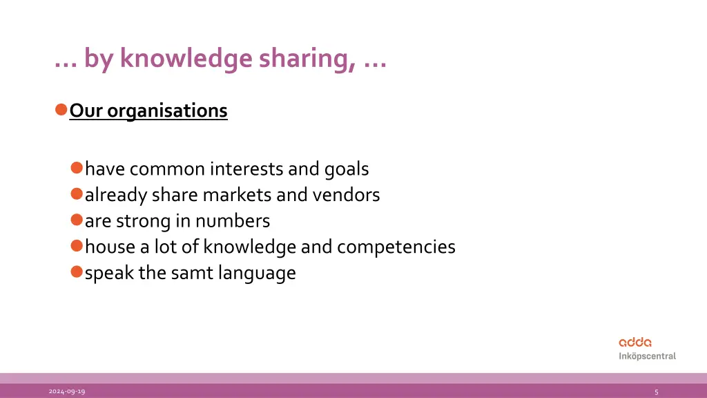 by knowledge sharing