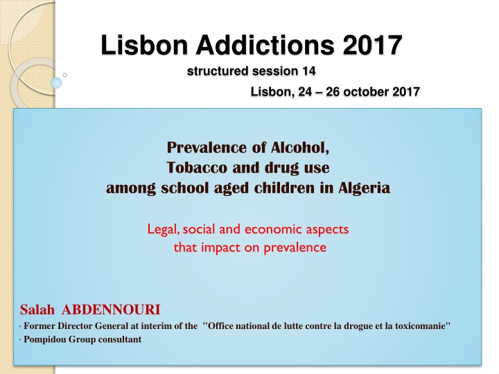 lisbon addictions 2017 structured session