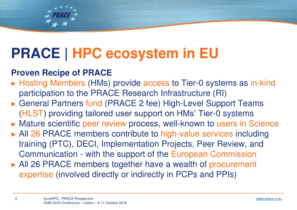 prace hpc ecosystem in eu