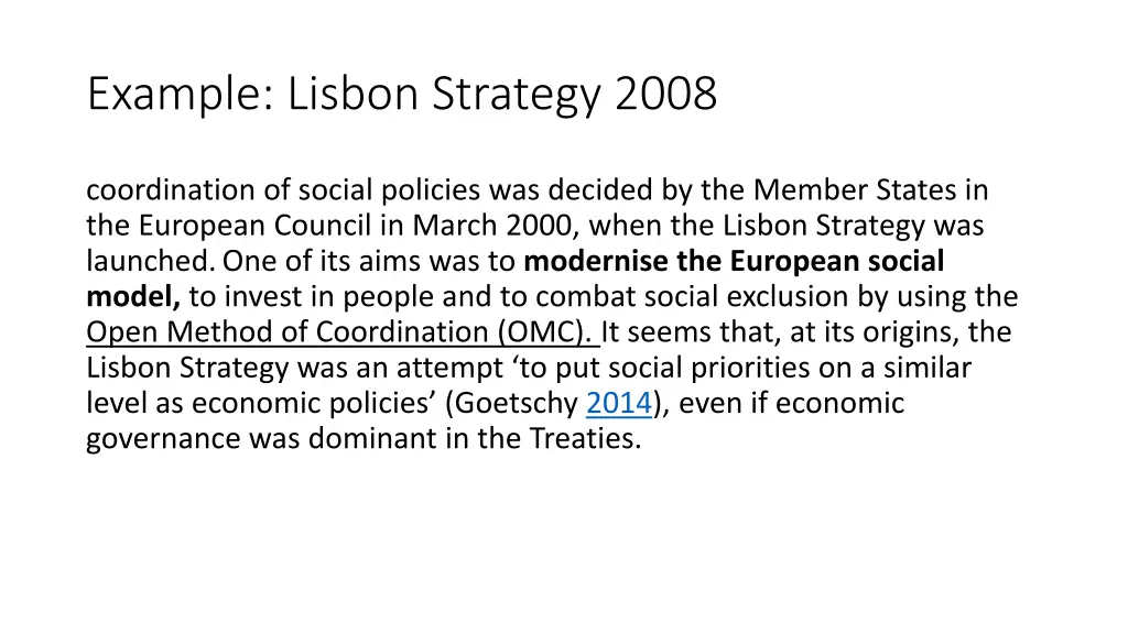 example lisbon strategy 2008