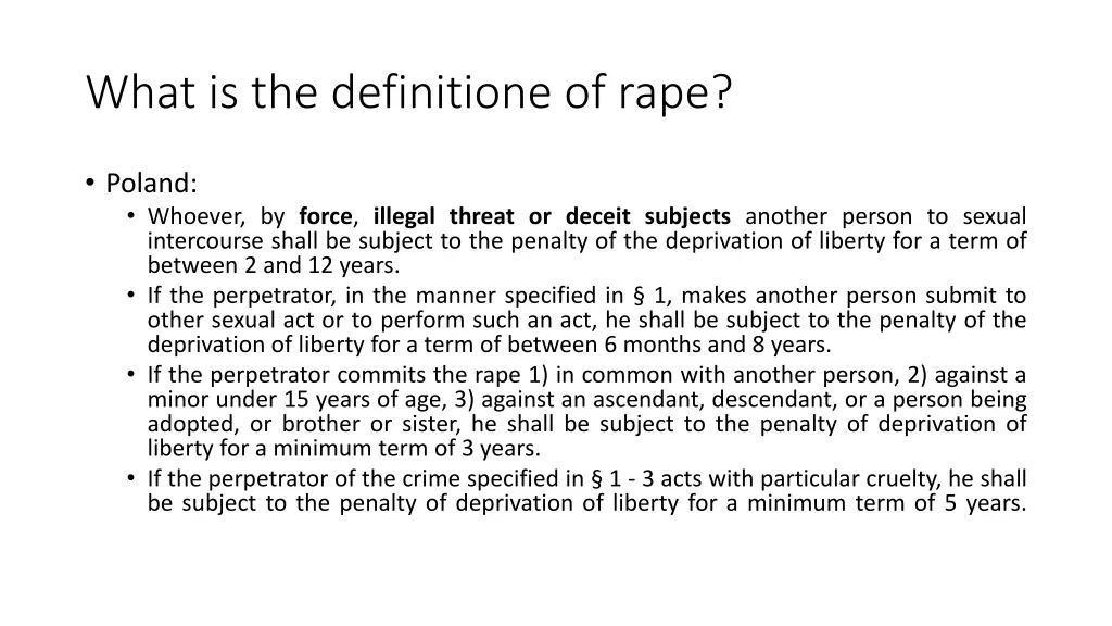 what is the definitione of rape