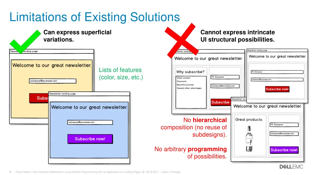 limitations of existing solutions