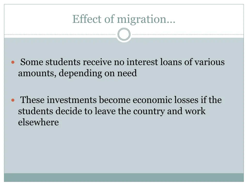 effect of migration 3