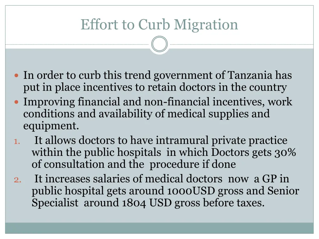 effort to curb migration