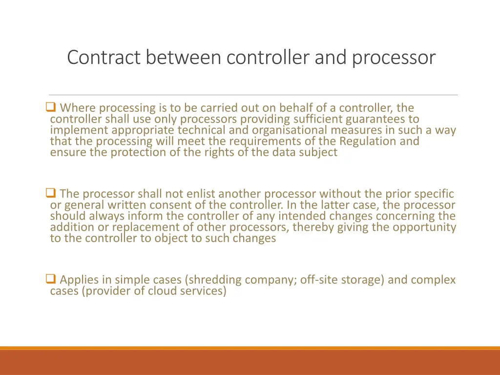 contract between controller and processor