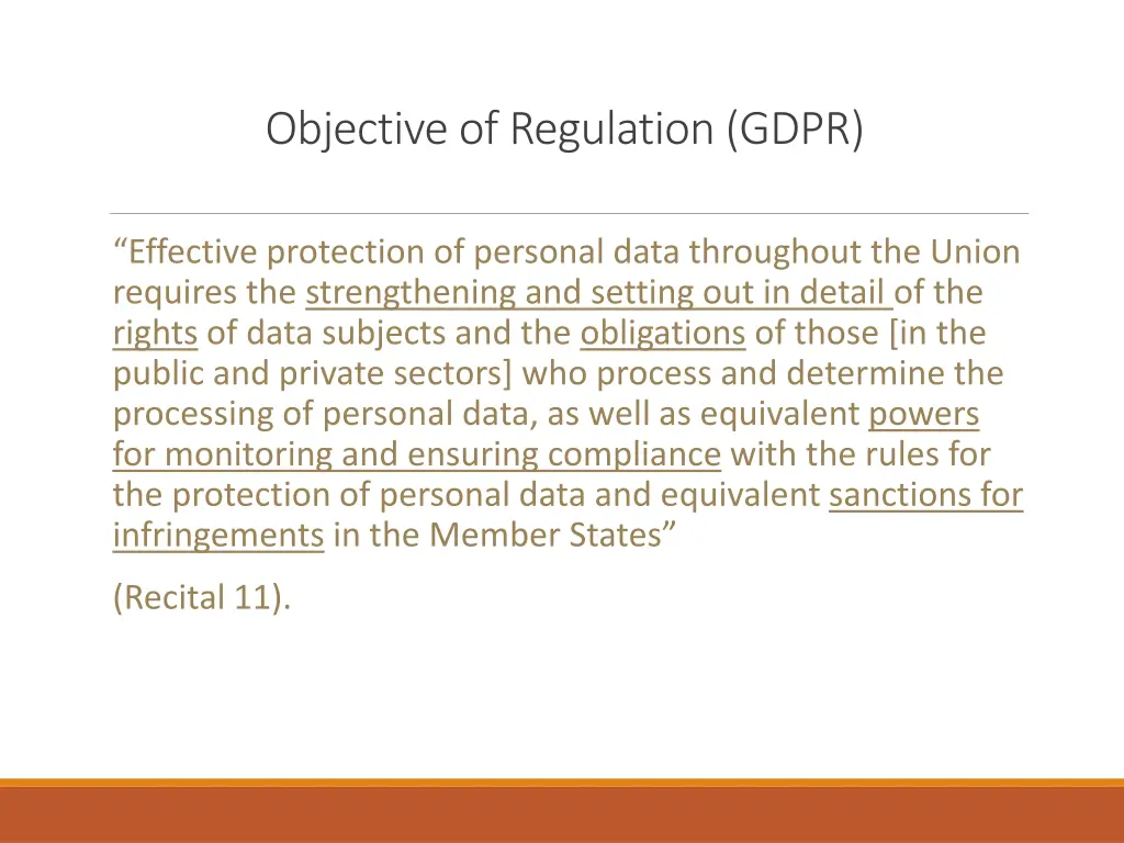 objective of regulation gdpr