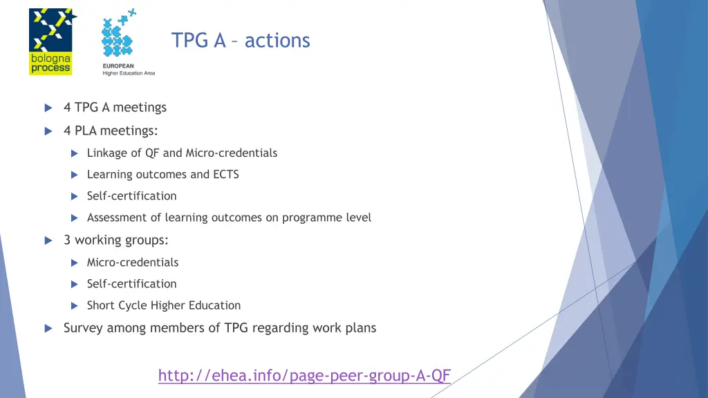 tpg a actions