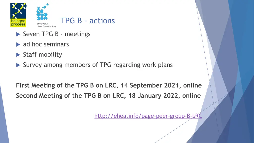 tpg b actions