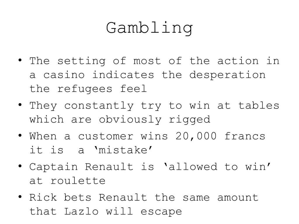 gambling