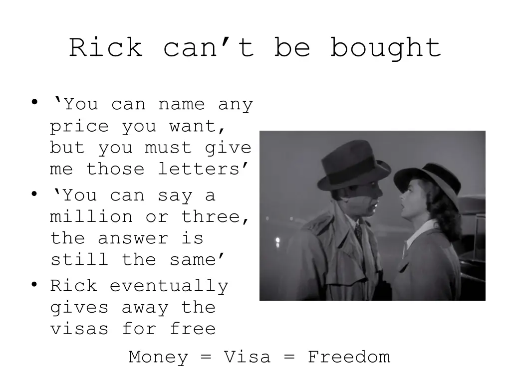 rick can t be bought