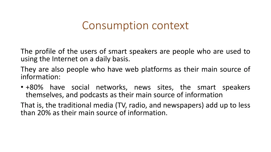 consumption context 1