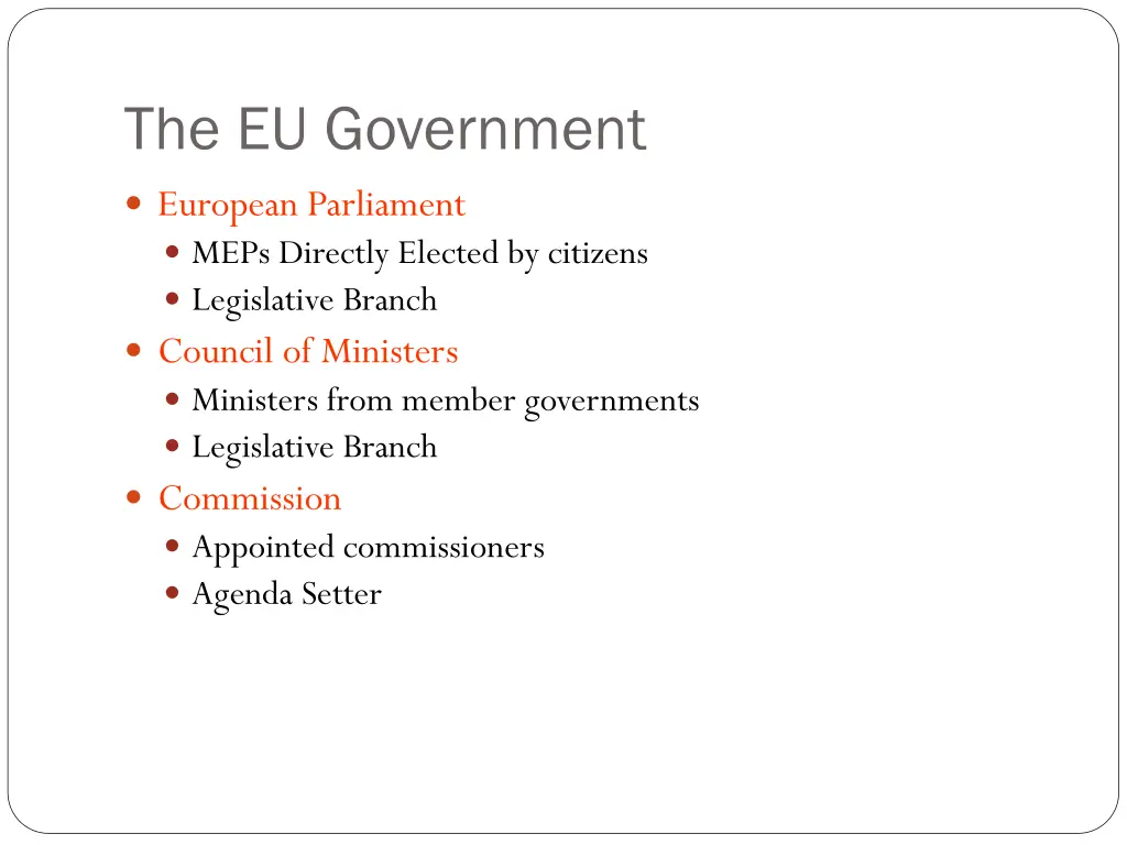 the eu government