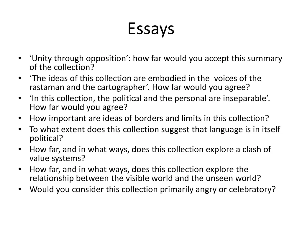 essays