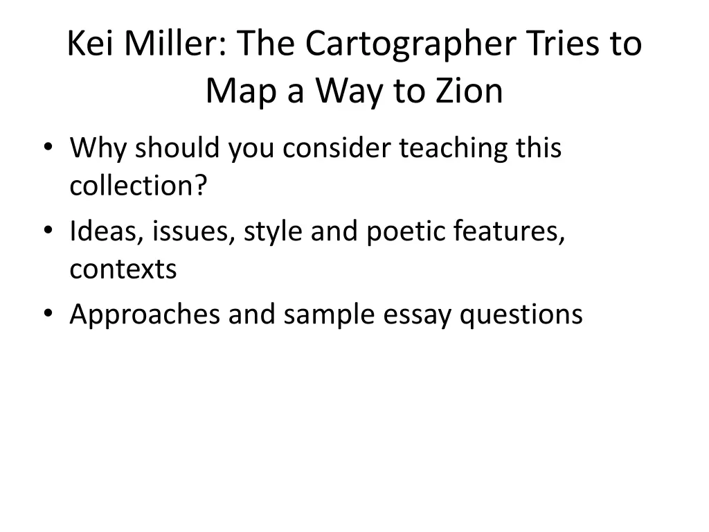 kei miller the cartographer tries