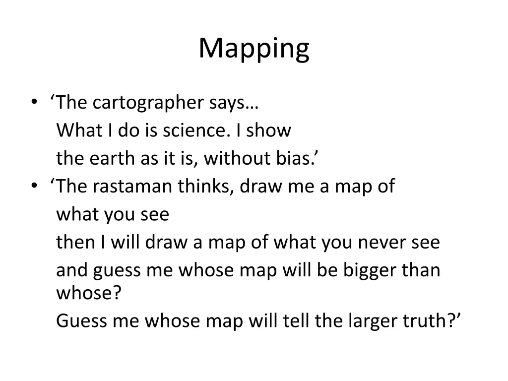 mapping 1