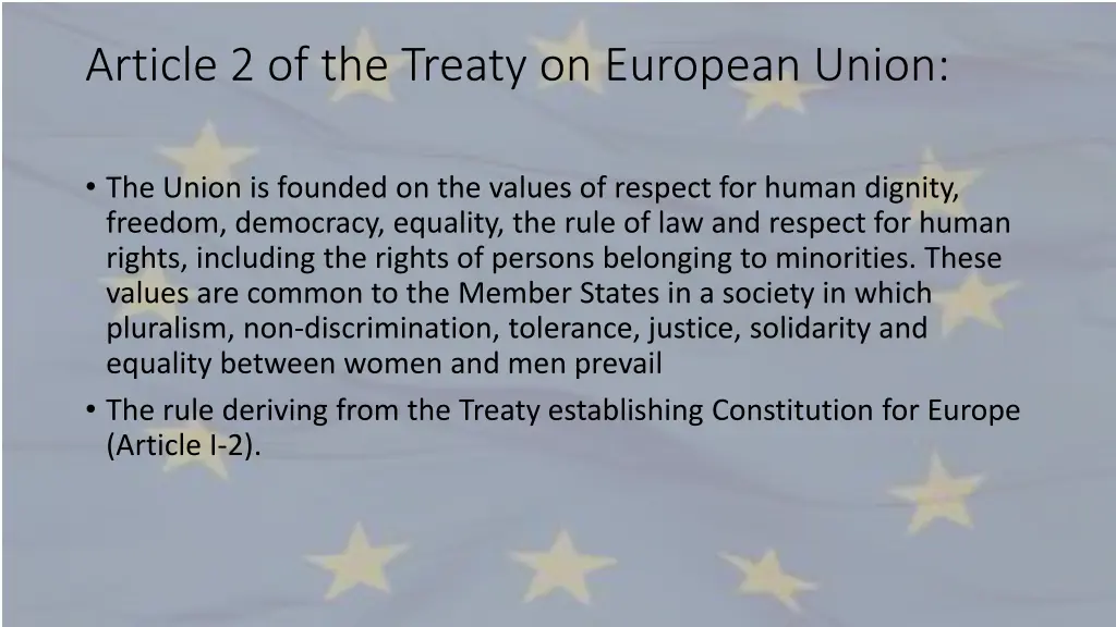 article 2 of the treaty on european union