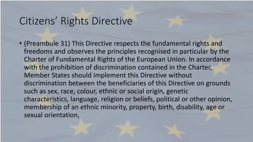 citizens rights directive