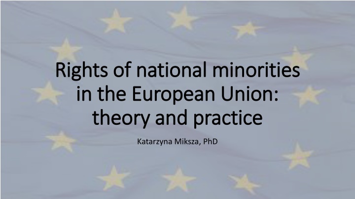 rights of national minorities rights of national