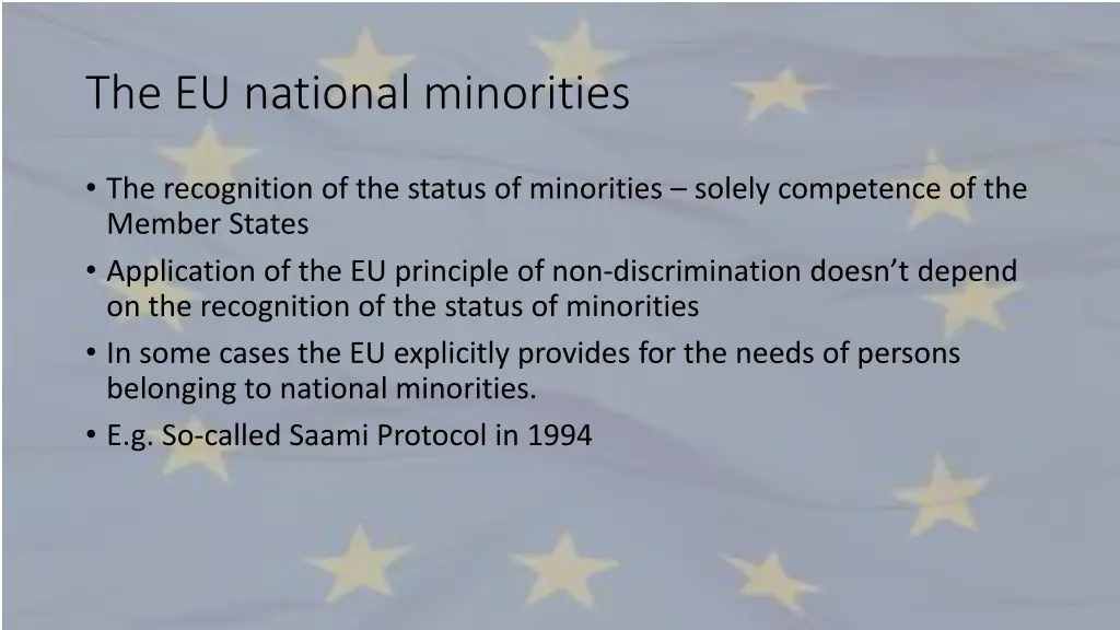 the eu national minorities