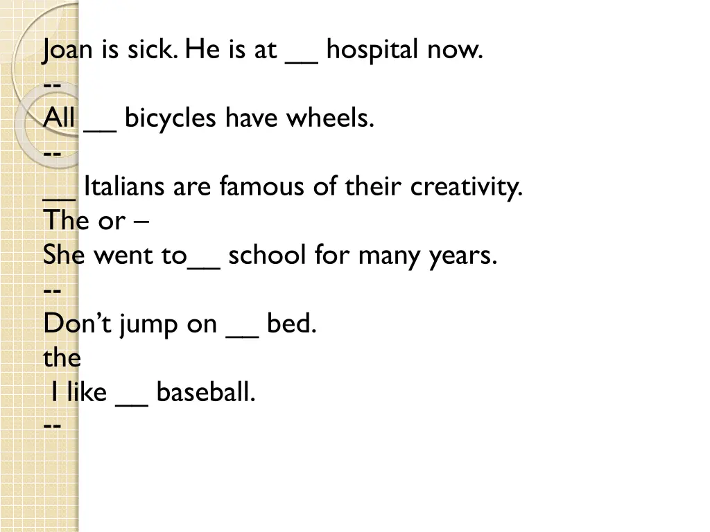 joan is sick he is at hospital now all bicycles