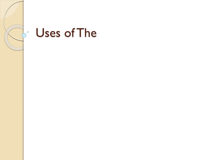 uses of the