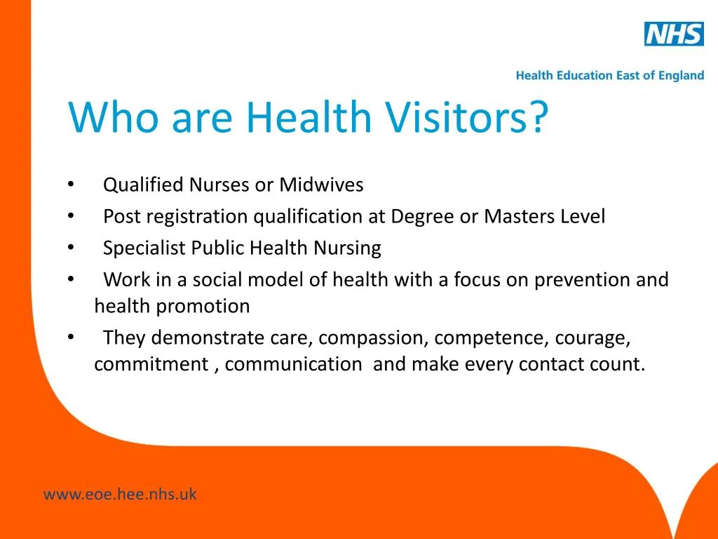 who are health visitors