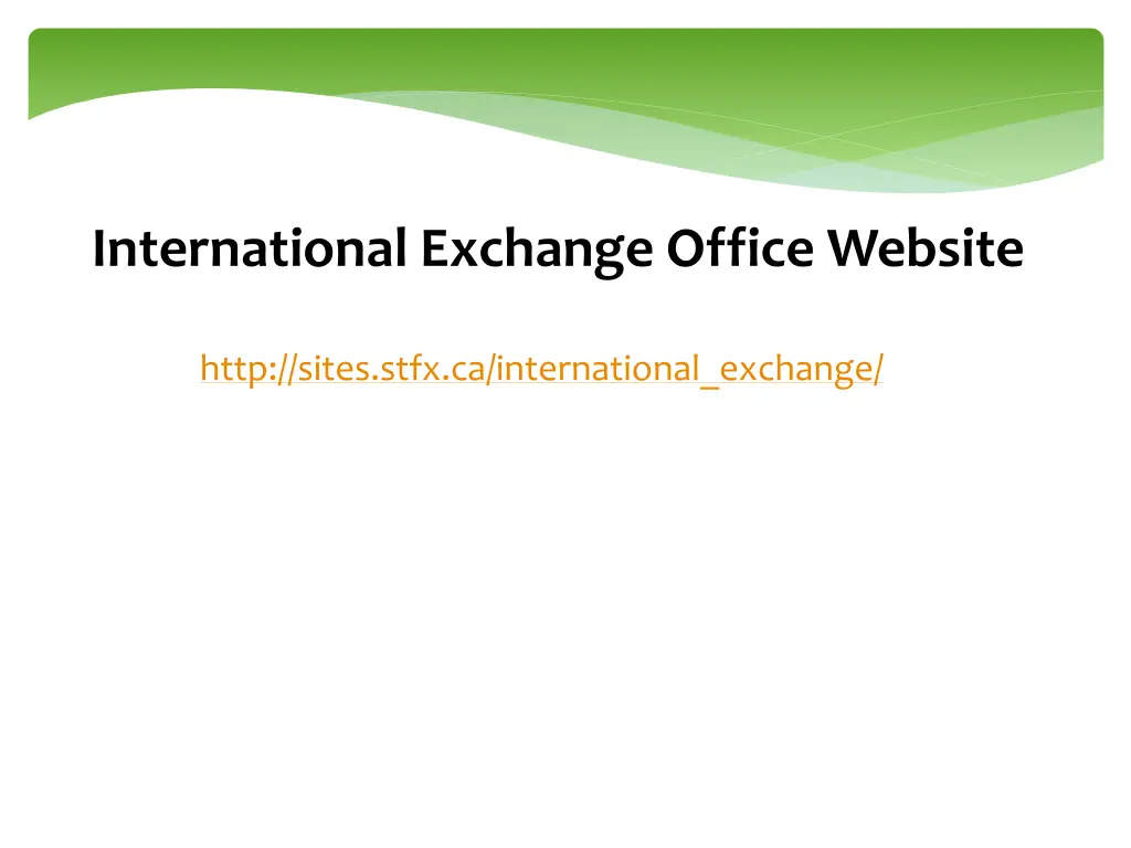 international exchange office website