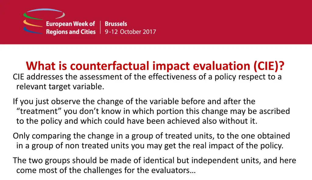 what is counterfactual impact evaluation