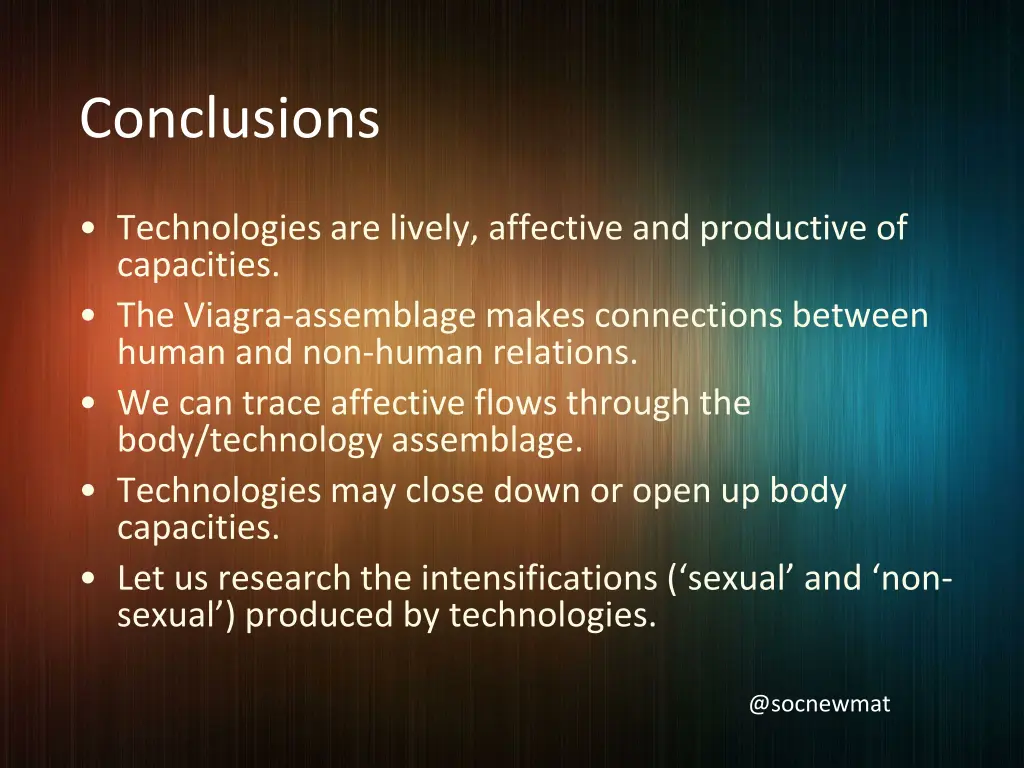 conclusions