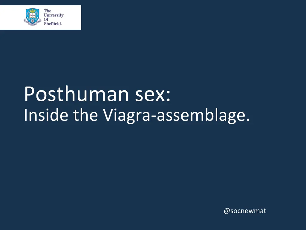 posthuman sex inside the viagra assemblage 1