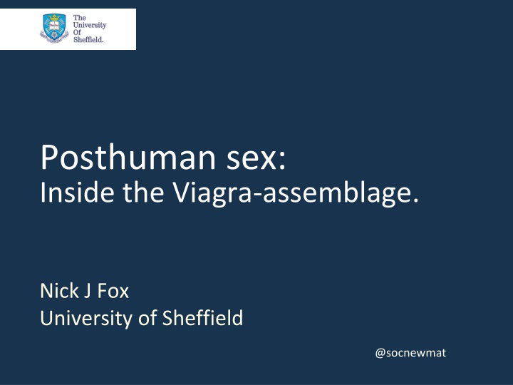 posthuman sex inside the viagra assemblage