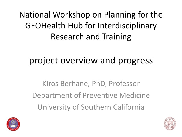 national workshop on planning for the geohealth