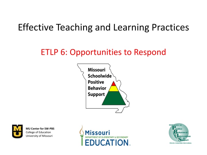 effective teaching and learning practices