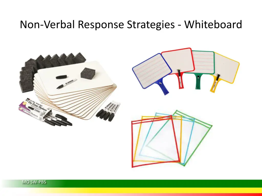 non verbal response strategies whiteboard