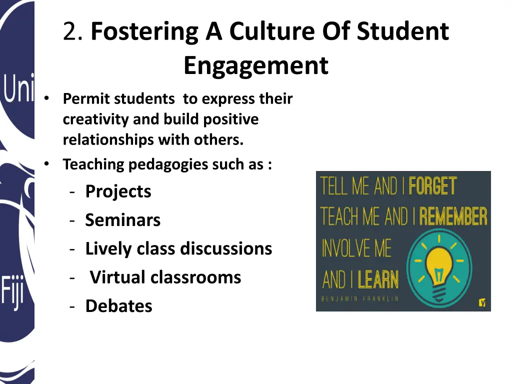 2 fostering a culture of student engagement