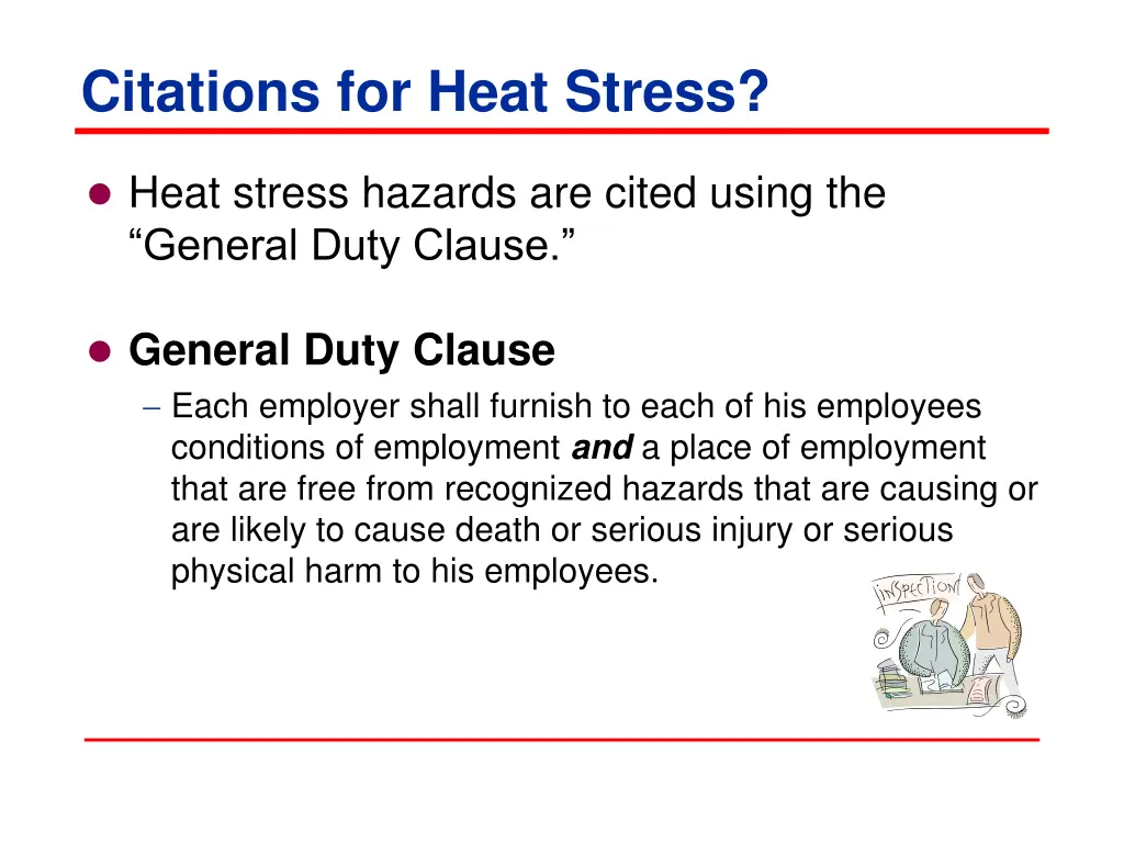 citations for heat stress